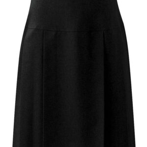 Henley Pleated Skirt – Black