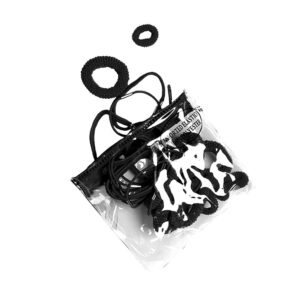 Pack of Black Ponio Hairband Bags