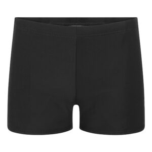 Plain Black Elastane Swimming Shorts
