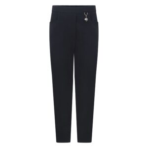 Girls’ Heart Trousers – Black
