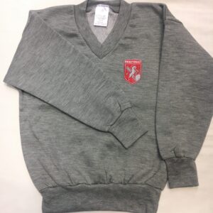 Priestmead School Grey V Neck Sweatshirt