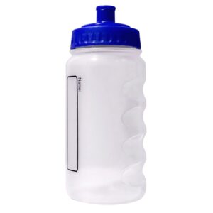 Royal Blue Top Water Bottle with Printed Name Tag
