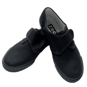 Plain Black Velcro Strap Pimsoles