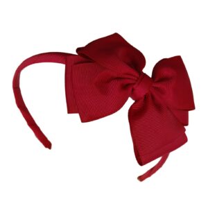 Maroon Headband with Bow